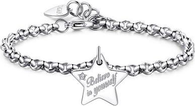 Immagine prodotto Sagapo S'Agapo Steel Bracelet Believe In Yourself Be My Always Sbm34