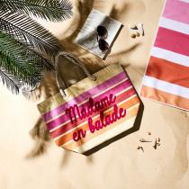 Immagine prodotto Jet Lag gestreifte Strandtasche