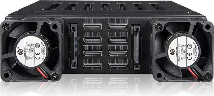 Actual product image Icydock ICY DOCK housing 8x M.2 NVMe SSDPCIe PCIe 4.0 64Gbps, for 5.25" bay