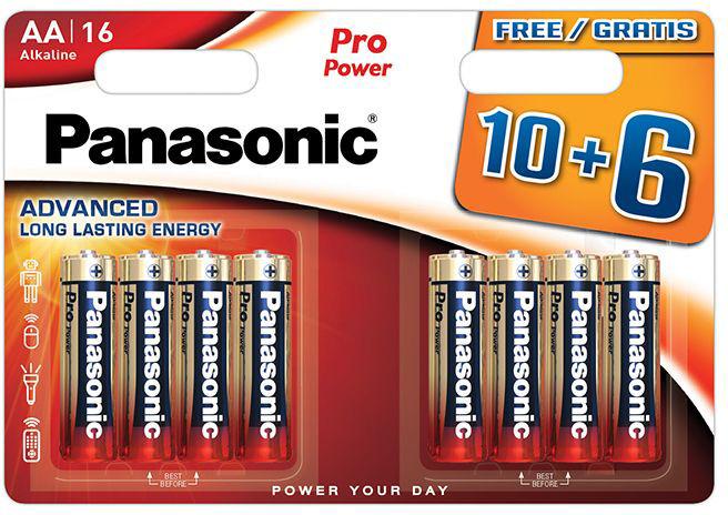Productafbeelding Panasonic Pro Power baterija LR6PPG/16B 10+6vnt (16 Pcs., AA)