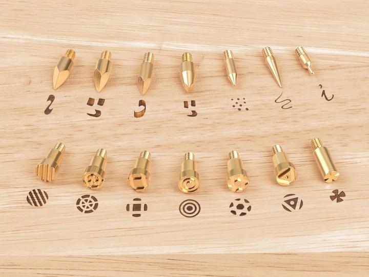 Actual product image Parkside 16-teiliges Brandmalkolben-Set PBMK 30