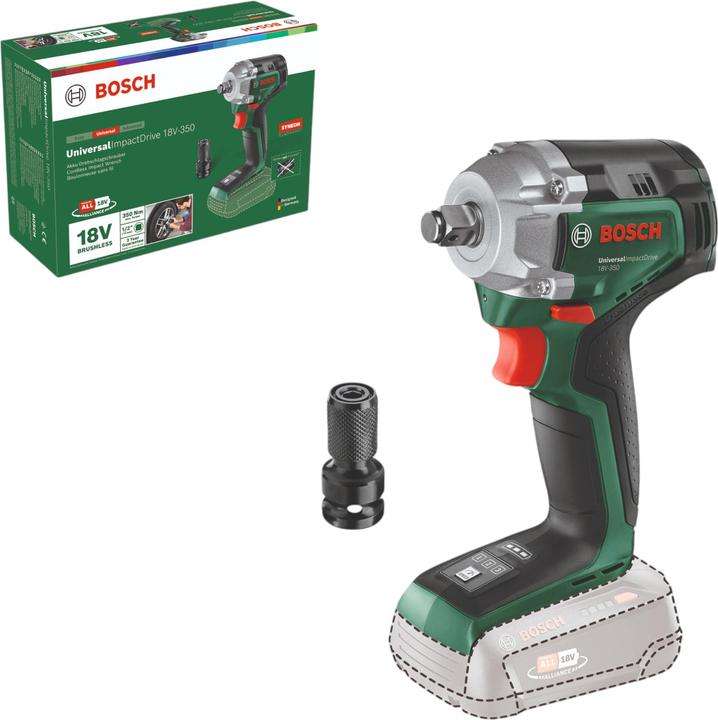 Actual product image Bosch Home & Garden UniversalImpactDrive 18V-350 (solo) (Rechargeable battery operated)