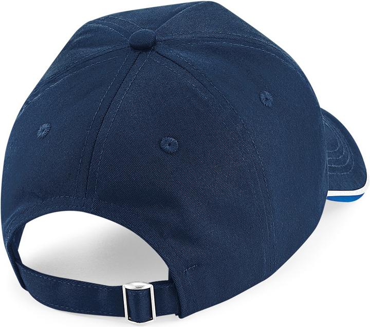 Produktbild Beechfield Authentic Paspel 5 Paneel Baseballkappe (One Size)