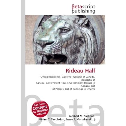 Rideau Hall, Fachbücher