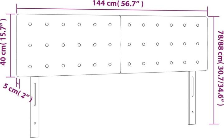 Immagine prodotto vidaXL Jeanette (144 x 5 x 88 cm)