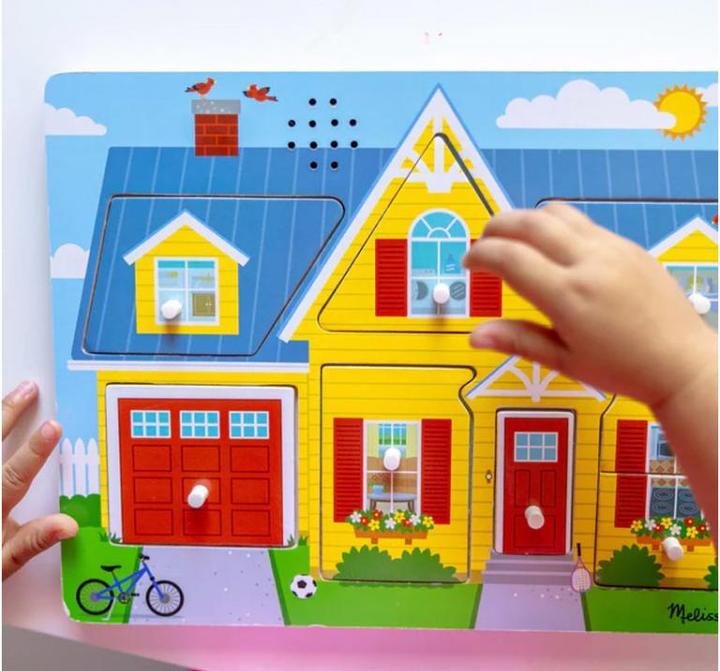 Produktbild Melissa & Doug Sound-Puzzle Haus (8 Teile)