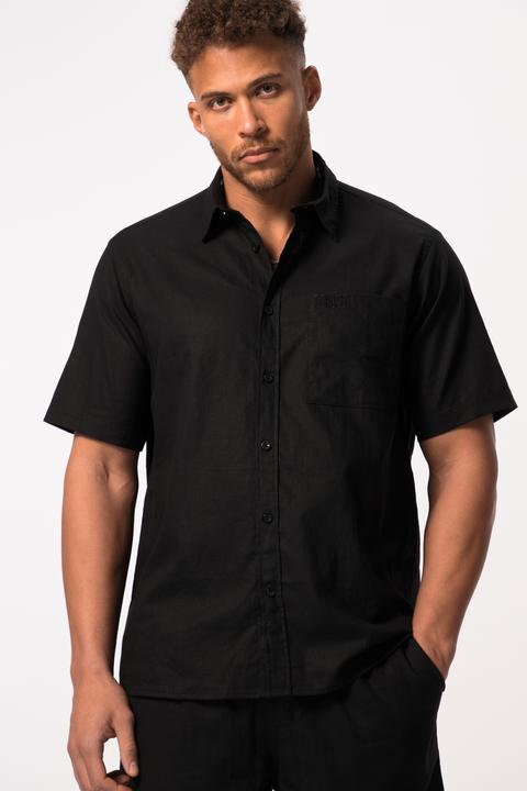 Immagine prodotto Sthuge Hemd, Leinenmix, Halbarm, Kentkragen, kastiger Fit (7XL)