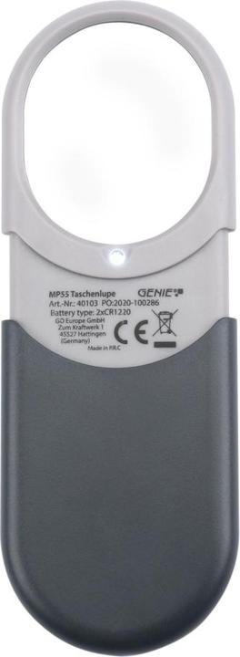 Produktbild Genie Taschenlupe MP 55, schwarz
