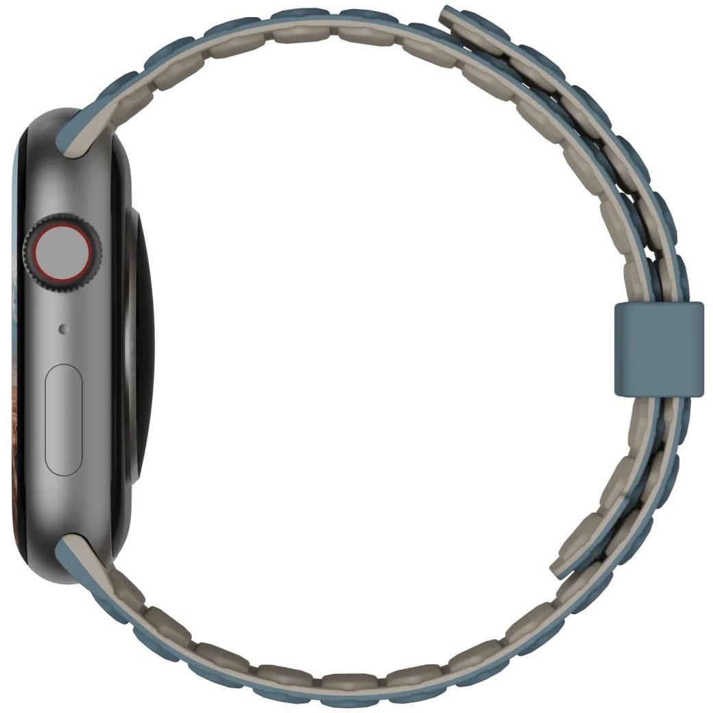 Thumbnail - UAG Pathfinder Strap (Silikon, Apple Watch), Uhrenarmband, Beige, Blau