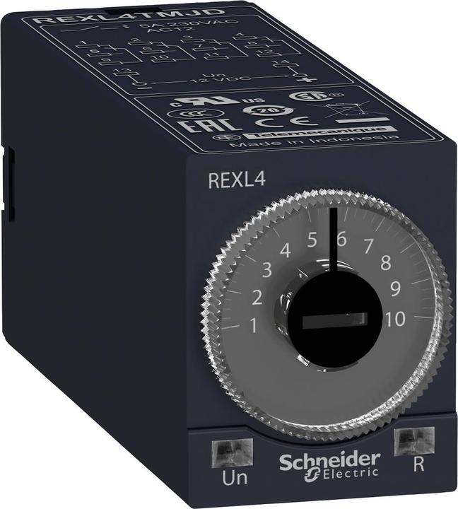 Produktbild Schneider Electric 4 CO On Delay timer 230V AC REXL4TMP7