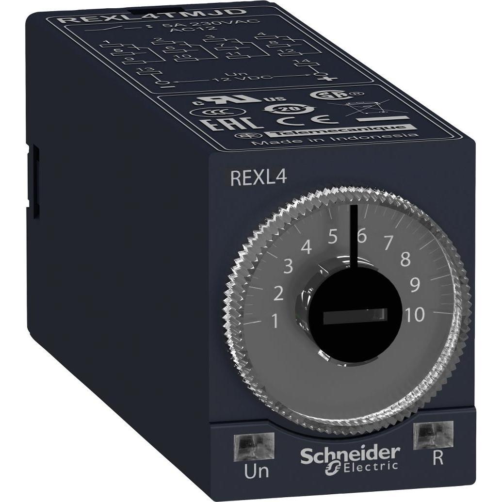 Thumbnail - Schneider Electric 4 CO On Delay timer 24V AC REXL4TMB7, Relais