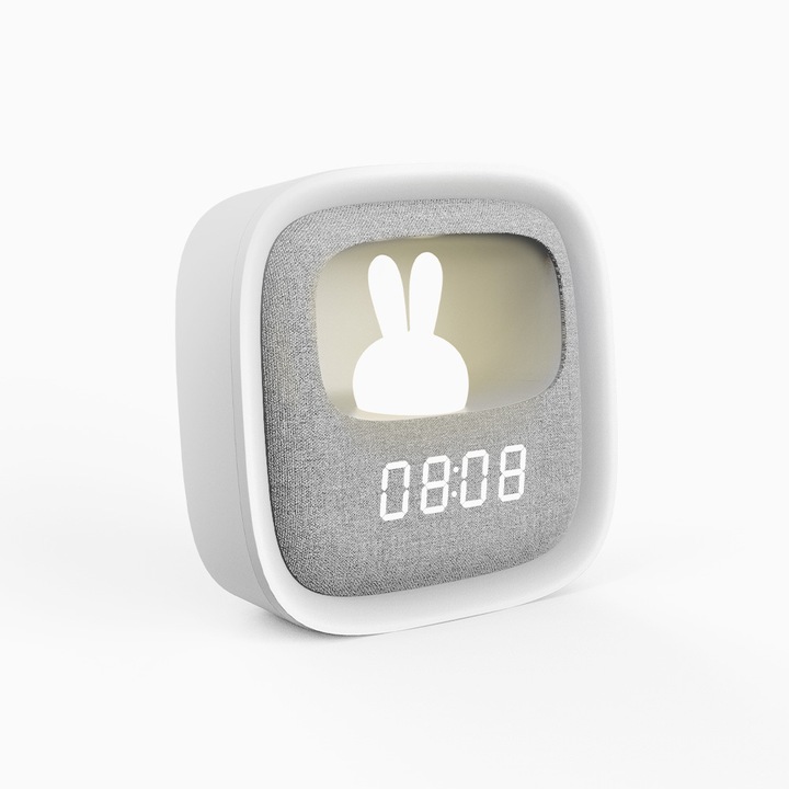 Immagine prodotto Forever Light Sveglia con luce notturna a LED Bunny PURE FNL-06 AURORA quadrato bianco