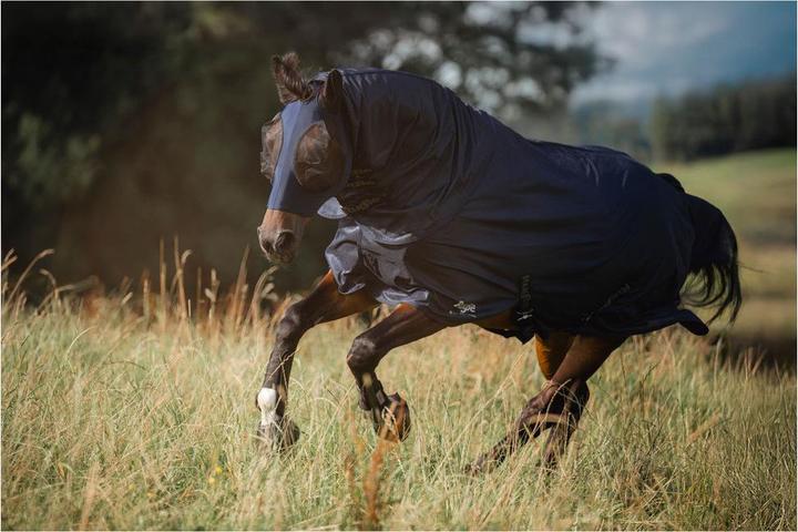 Actual product image Kerbl Fly mask FinoStrech blue, Full