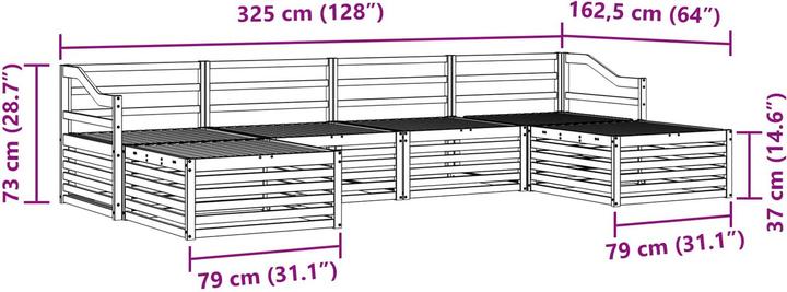 Produktbild vidaXL Outdoor-Sofa