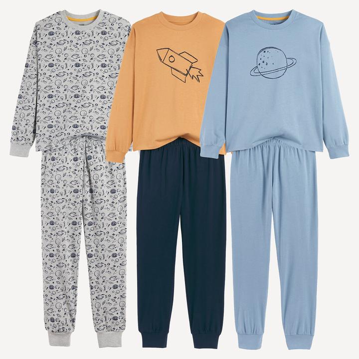 Produktbild La Redoute Collections 3er-Set Baumwollpyjamas (164)