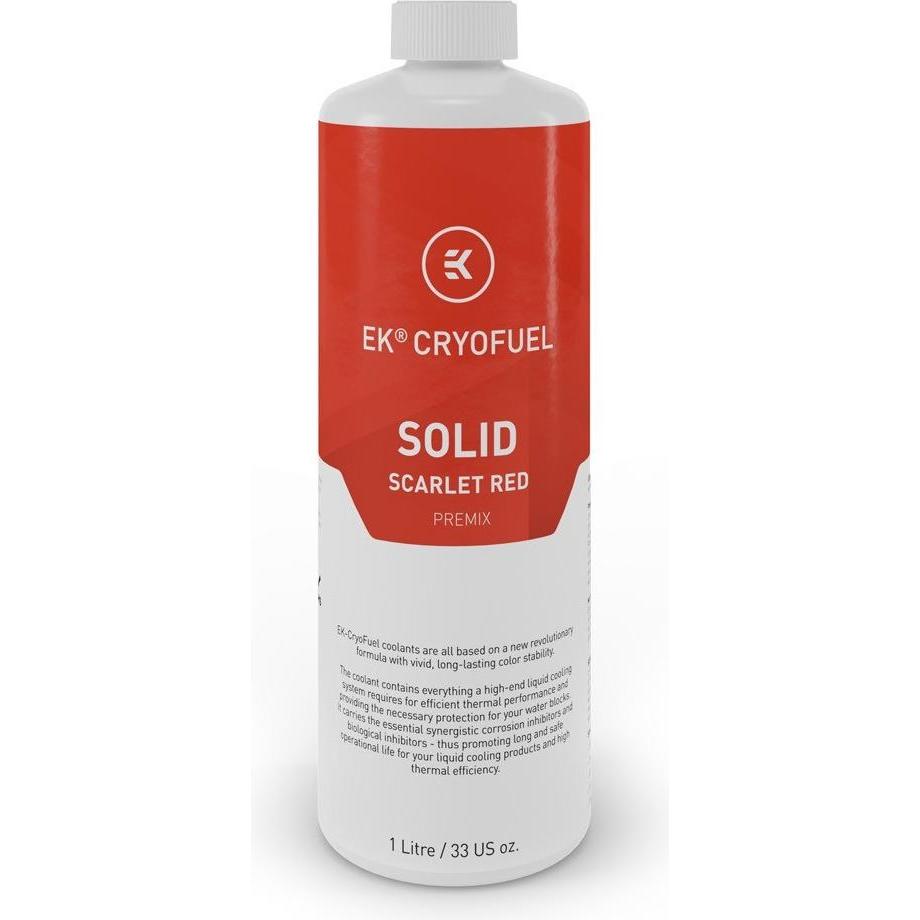 EKWB EK-CryoFuel Solid Premix - Scarlet Red (1000 ml, Fertiggemisch), Wasserkühlung Wasserzusatz, Rot