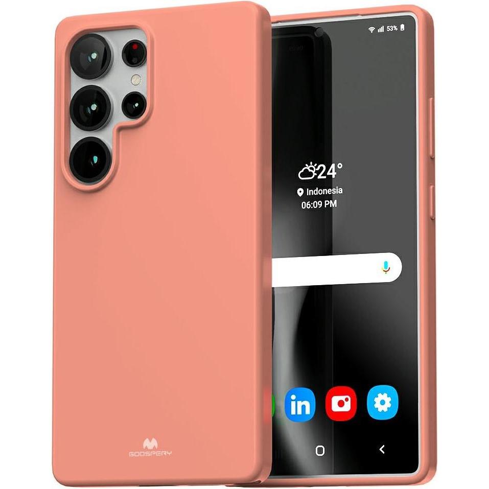 Mercury Soft Sam S25 Ultra S938 różowy/pink (Samsung Galaxy S25 Ultra), Cover smartphone, Pink