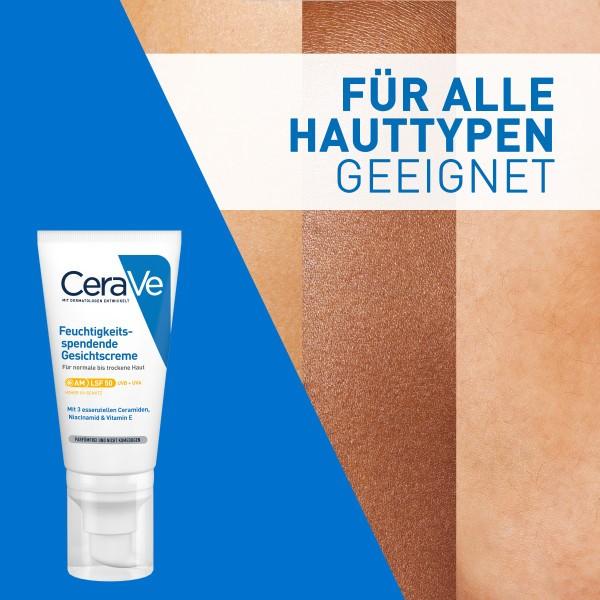 Actual product image CeraVe Moisturizing Facial Lotion (52 ml, 24h cream, SPF 50)