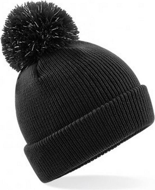 Image du produit Beechfield Bonnet réfléchissant avec pompon (Taille unique)