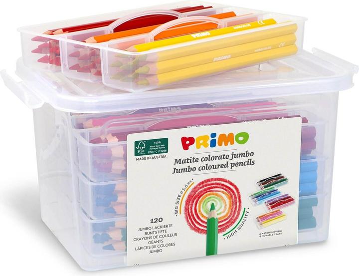 Produktbild Primo Farbstifte Schulbox Jumbo 120-teilig (120x)