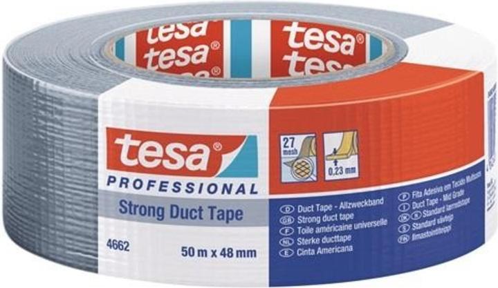 Produktbild tesa Gewebeband Allzweck duct tape 4662 mattsilber Länge 50 m Breite 72 mm (72 mm)