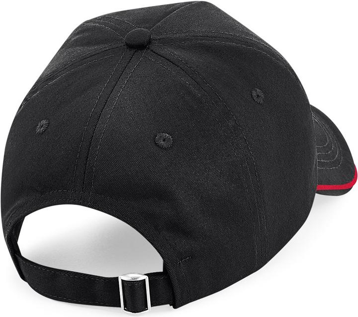 Actual product image Beechfield Authentic piping 5 panel baseball cap (One size)