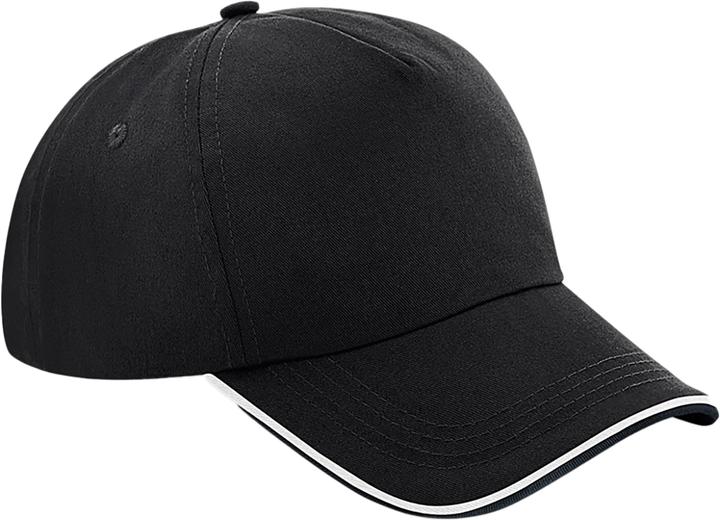 Produktbild Beechfield Authentic Paspel 5 Paneel Baseballkappe (One Size)