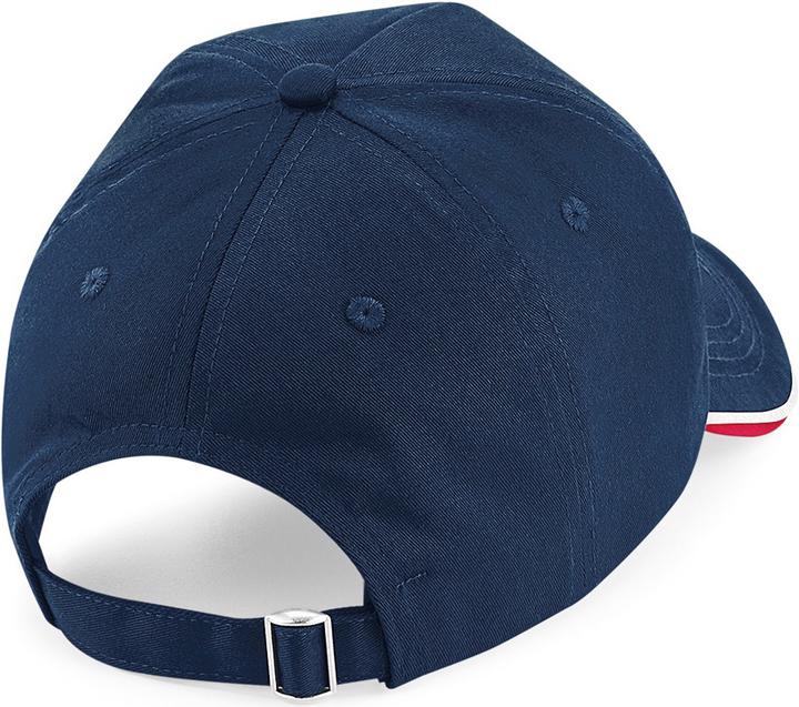 Actual product image Beechfield Authentic piping 5 panel baseball cap (One size)