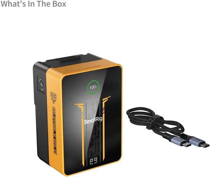 Actual product image SmallRig 5527 VB99 Pro mini V Mount Battery (BumbleBee Edition) (Camera battery)