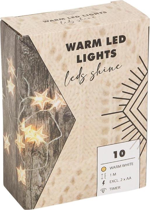 Produktbild Lichterkette Sterne 10 LED 1m (1 m)