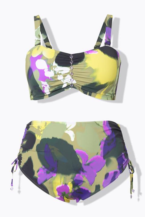 Actual product image Ulla Popken Floral Two Piece BIkini Set (48)