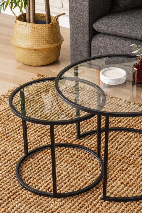 Image du produit Homitis Belarus Triple Coffee Table Set (60 x 60 x 43 cm)