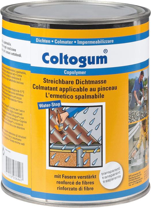 Coltogum Streichbare-Dichtmasse (1 kg, Transparent, 1000 ml)