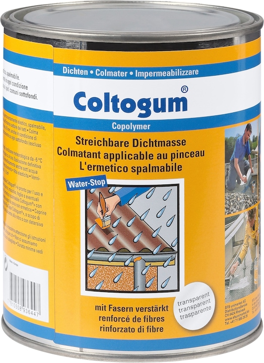Coltogum Spreadable sealant transparent 1l (1 kg, Transparent, 1000 ml)