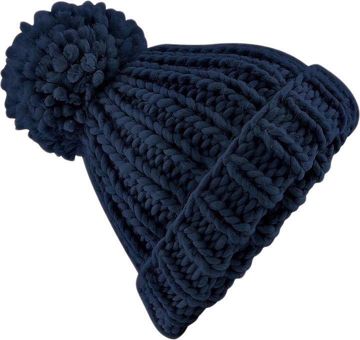 Image du produit Beechfield Bonnet tricoté oversized avec pompon (Taille unique)