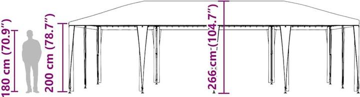 Image du produit vidaXL Tente de réception (800 cm, 400 cm)