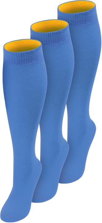 Produktbild Normani 3 Paar Kniestrümpfe mit farbig abgesetztem Bund Bi-Color - 9993 (3er Pack, 47 - 50)