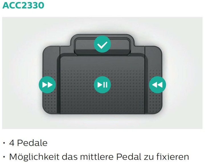 Image du produit Philips ACC2330 Pédale de commande USB