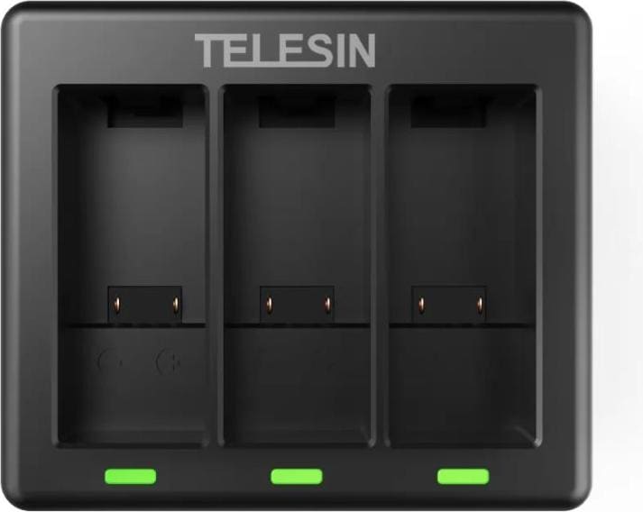 Produktbild Telesin 3-slot charger for GoPro Hero 9 / Hero 10 (GP-BCG-902) (Hero 10, Hero 9, Hero 11, GoPro Hero 12)