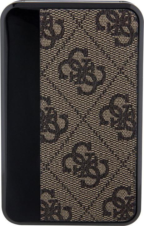 Actual product image Guess Powerbank 18W GUPB10DP4GEGW 10000mAh brązowy/brown 4G Leather Metal Logo (10000 mAh, 18 W)