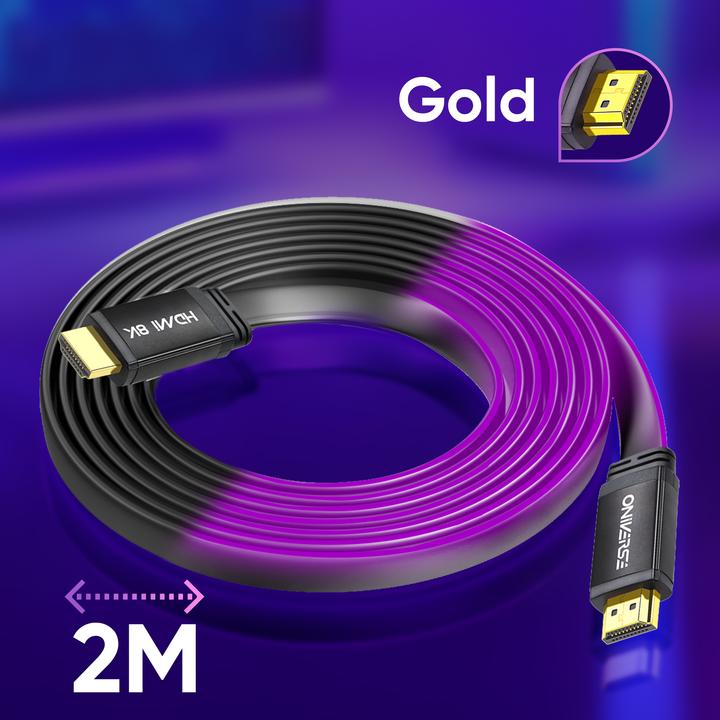 Actual product image Oniverse Hdmi Led Cable 8K - Purple (2 m)