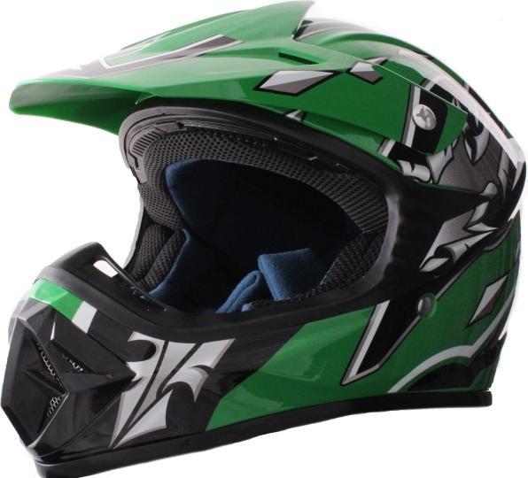 Actual product image Megaleg Børne Crosser Hjelm GreenPower str. S