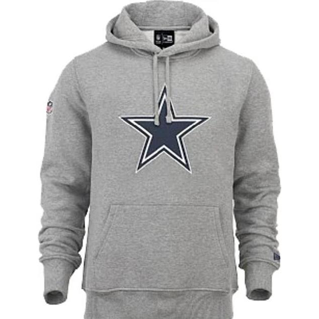 New Era, Herren, Pullover, Kapuzenpullover Dallas Cowboys NFL, Grau, (XXL)