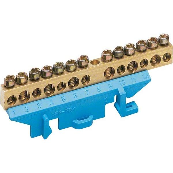 Hager, Schraubstock + Zwinge, KM13N - Blau - Messing - 5 mm