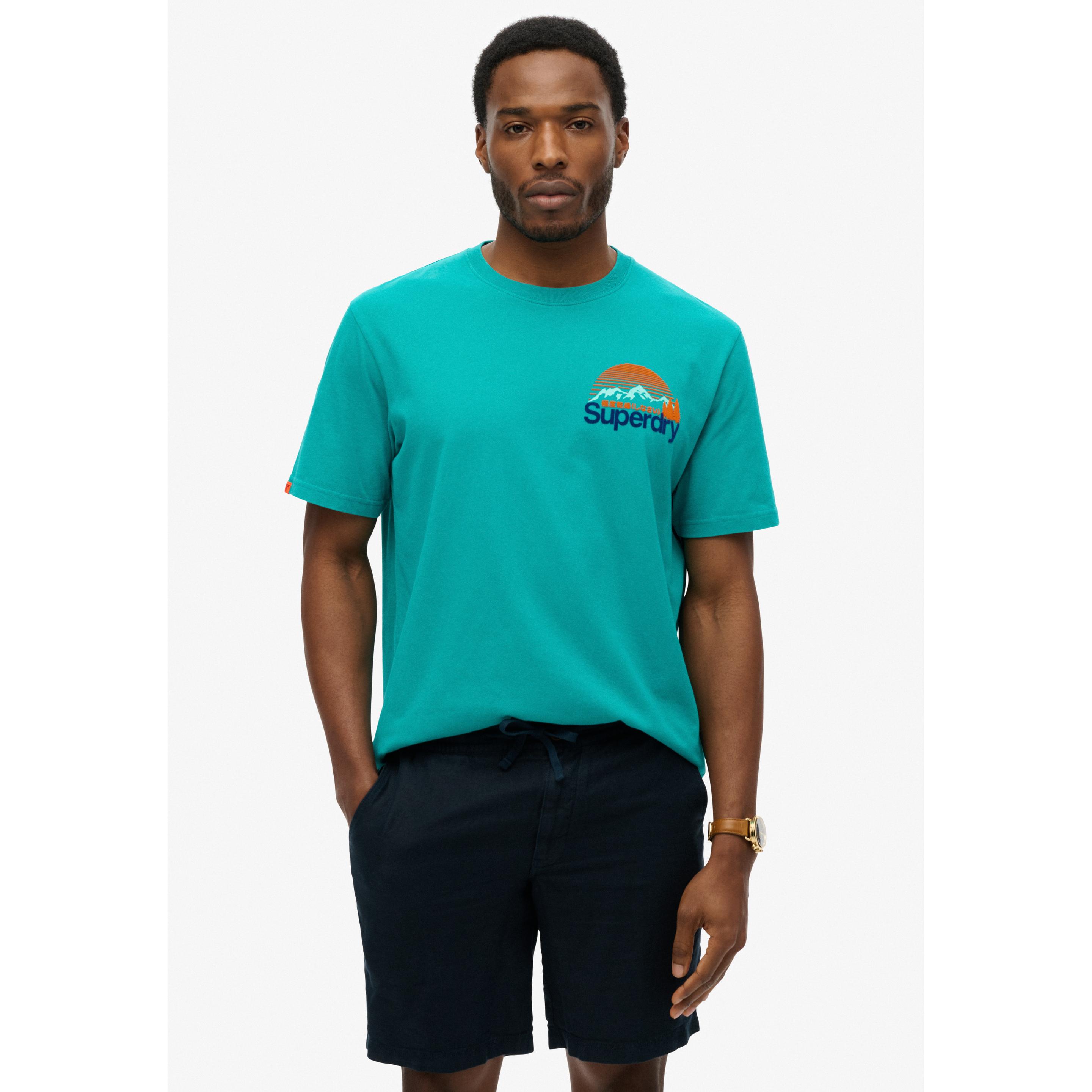 Thumbnail - Superdry, Herren, Shirt, Cl Great Outdoors Chest, Blau, (XL)