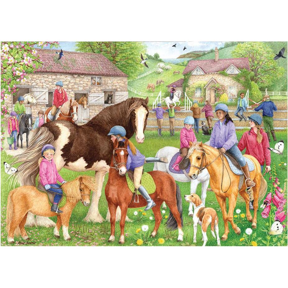 Thumbnail - Jumbo 1110500236 - Riding School - 1000 Teile (1000 Teile)