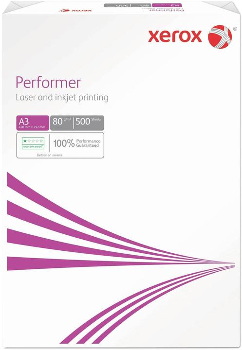 Actual product image Xerox Kopierpapier Performer A3, Weiss, 80 g/m² (A3, 80 g/m²)