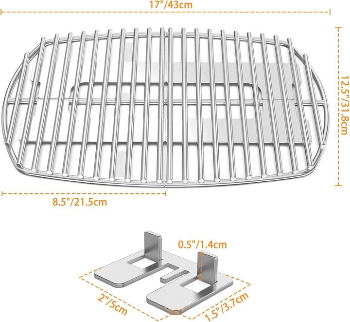Actual product image Onlyfire Grillrost-Set für Weber Q1000