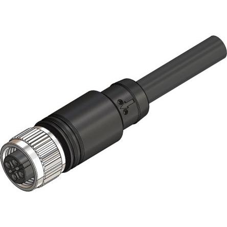 Rs Pro konfektioniertes Sensorkabel, M12 Nicht abg, Elektronikkabel + Stecker, Schwarz