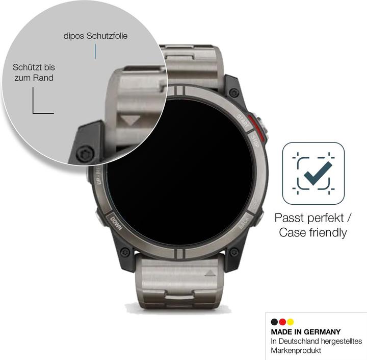 Actual product image Dipos Anti-Shock Screen Protector Matte (Garmin Quatix 7X)